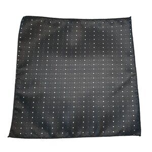 Pocket Square Silk Black White Polka Dot Formal Accessory Suit Wedding Prom Gift